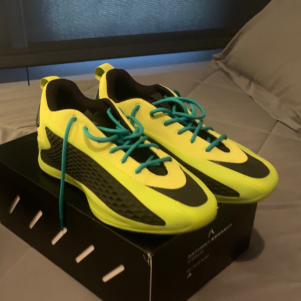 adidas Neon Yellow and Black Athletic Shoes